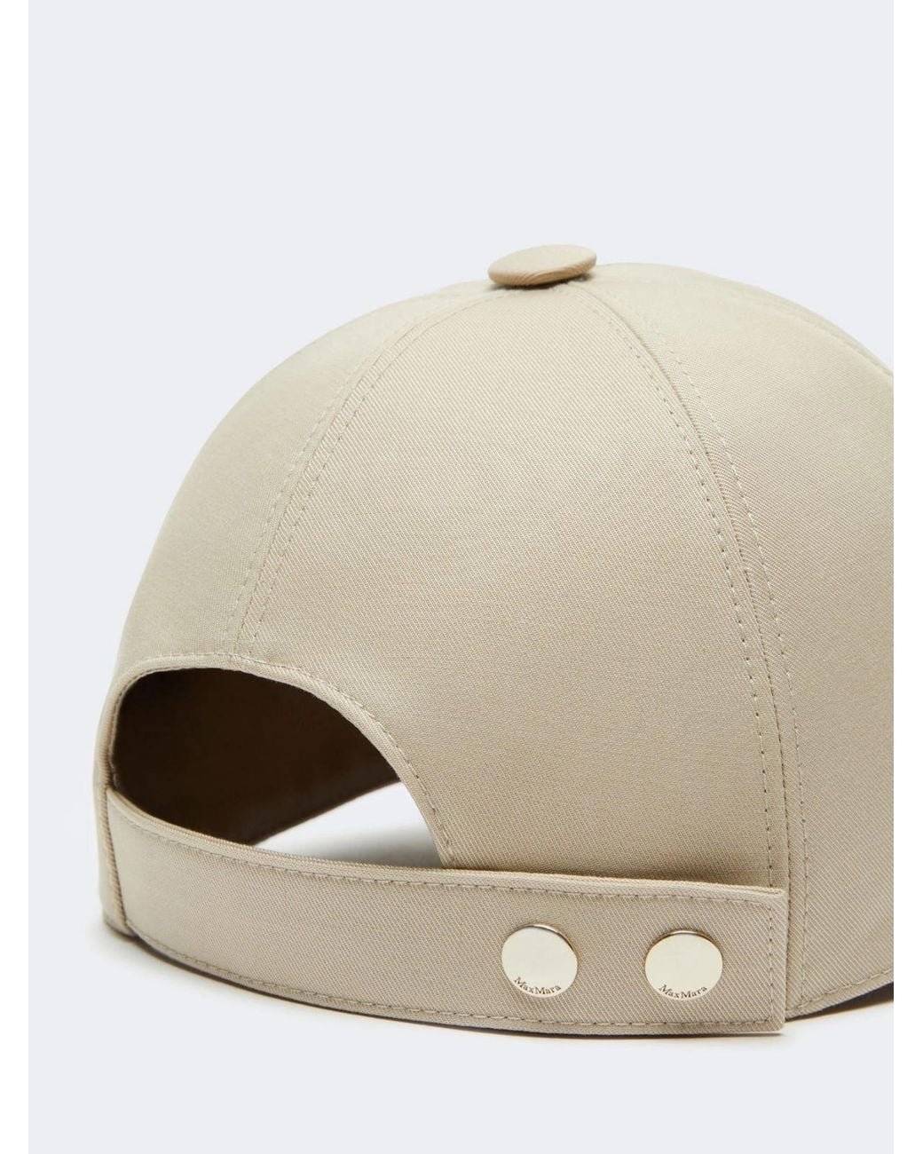 Max Mara Natural Mxasalmone Logo Embroidered Baseball Cap