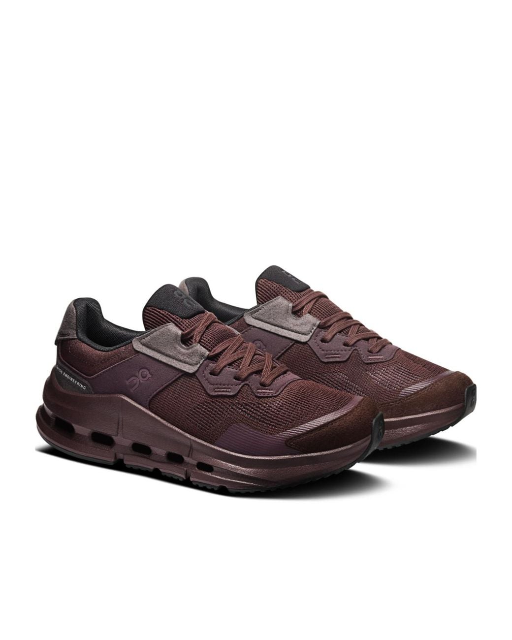On Shoes Brown Lace-Up Sneakers