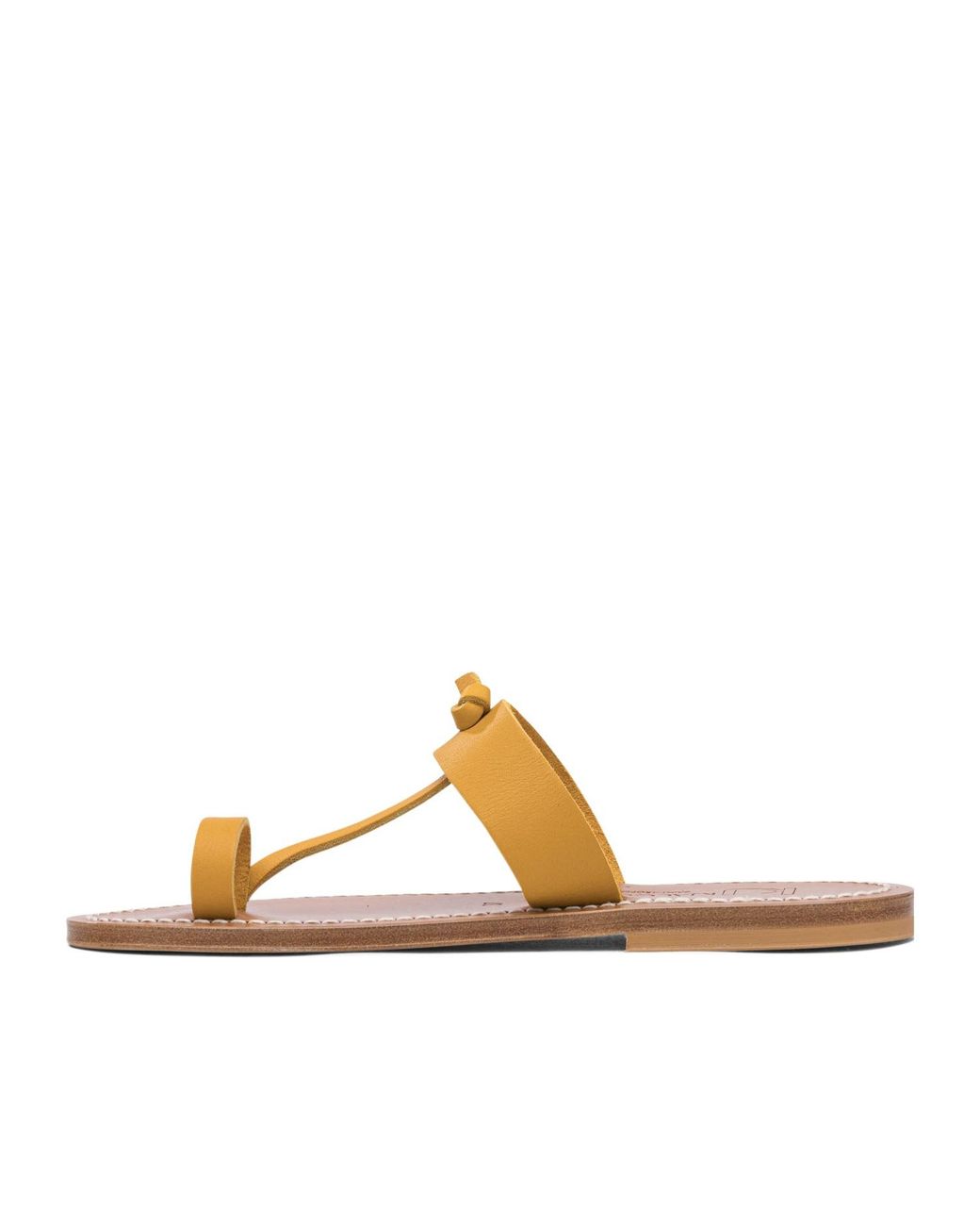 K. Jacques Metallic Knot-Detail Thong-Toe Sandals