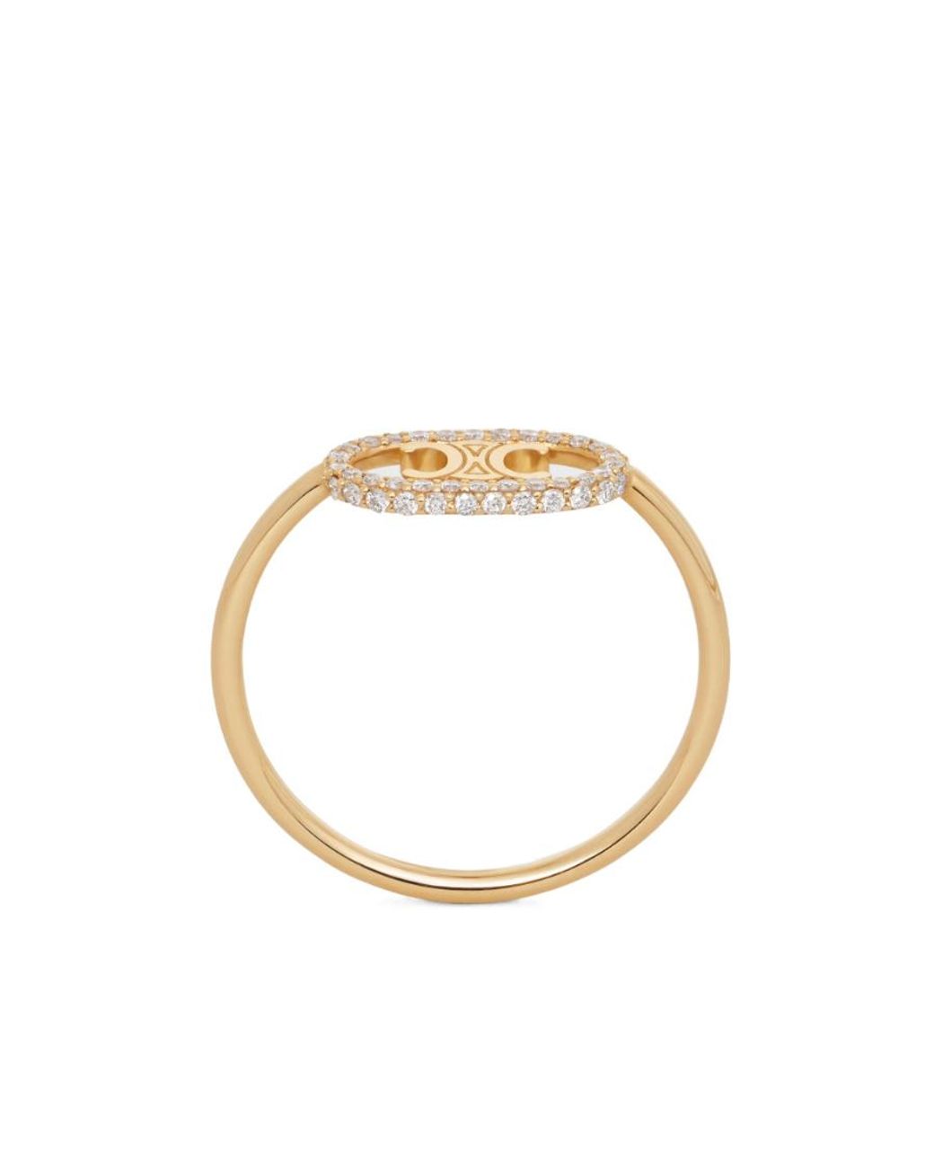 Céline Metallic Maillon Triomphe Ring