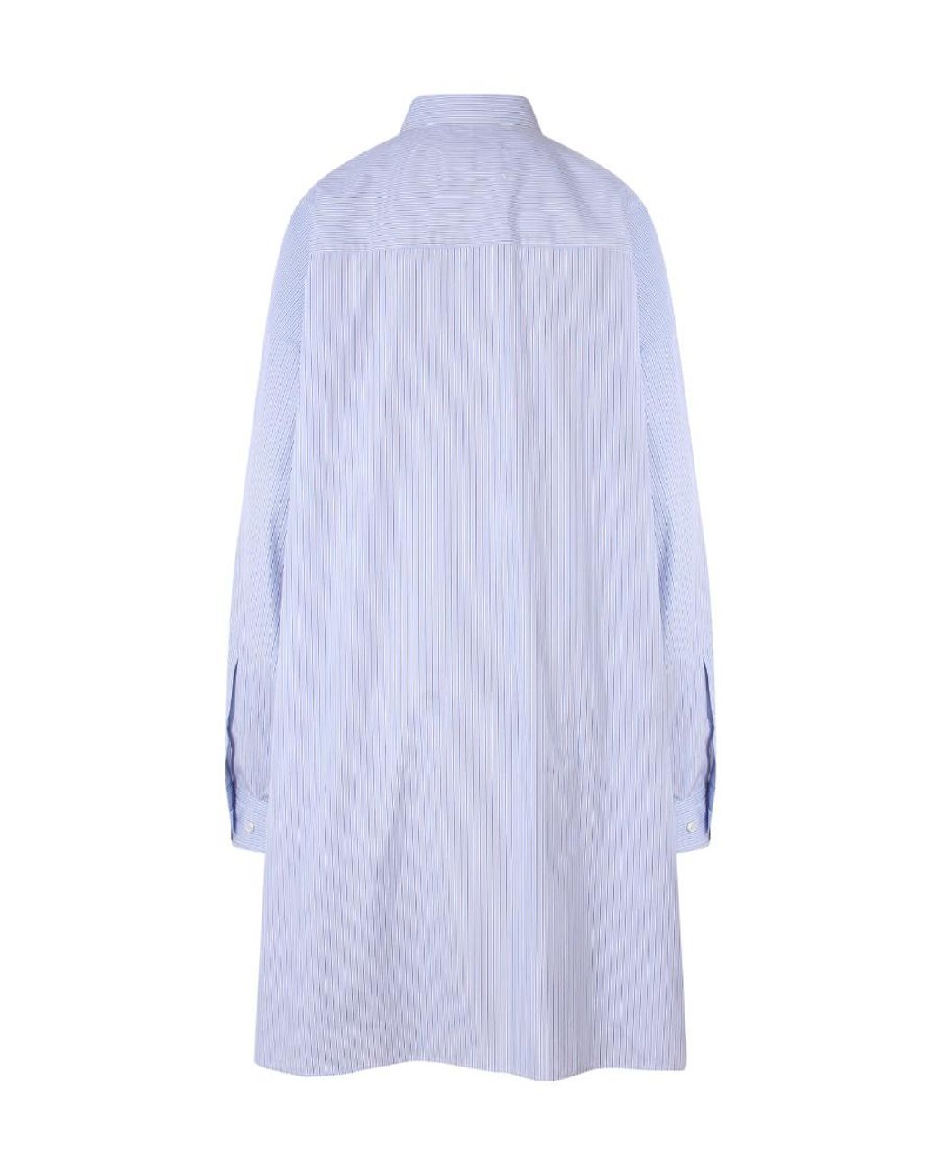 Maison Margiela Purple Striped Button-Up Oversized Shirt