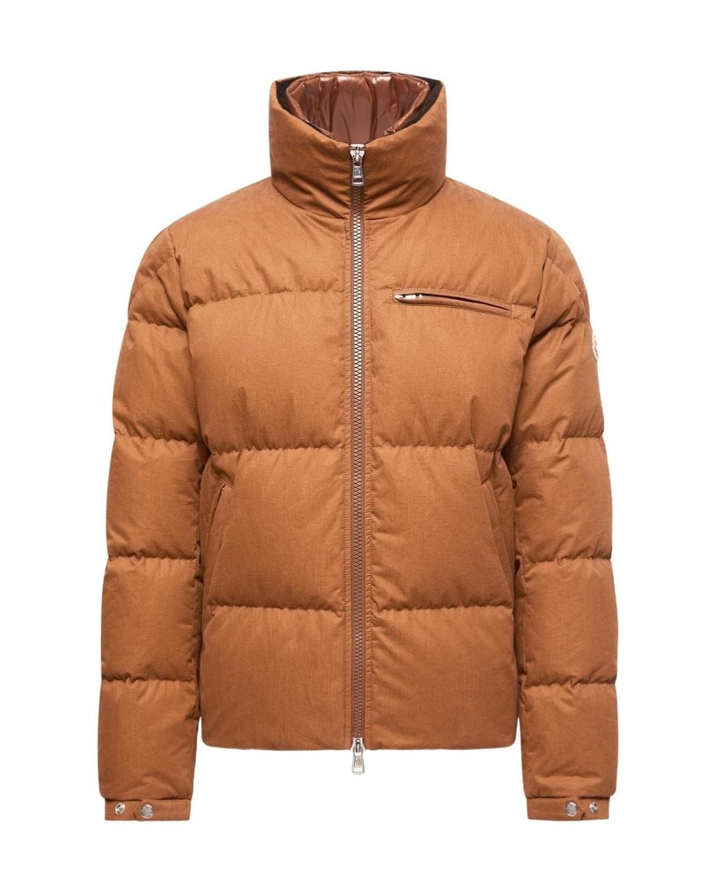 Moncler Brown Isenviel Stand-Collar Down Jacket for men