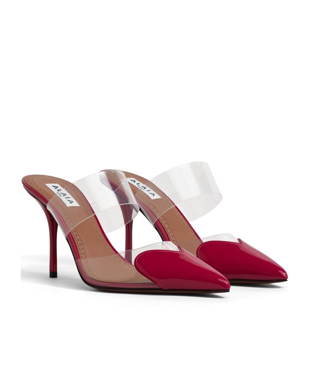 Alaïa Pink Heeled Mules