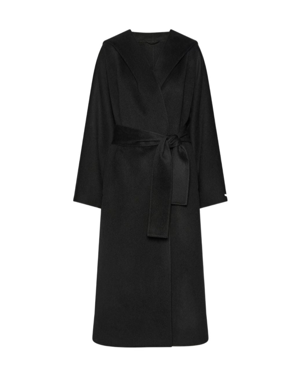 Marella Black Pure Wool Kimono Coat