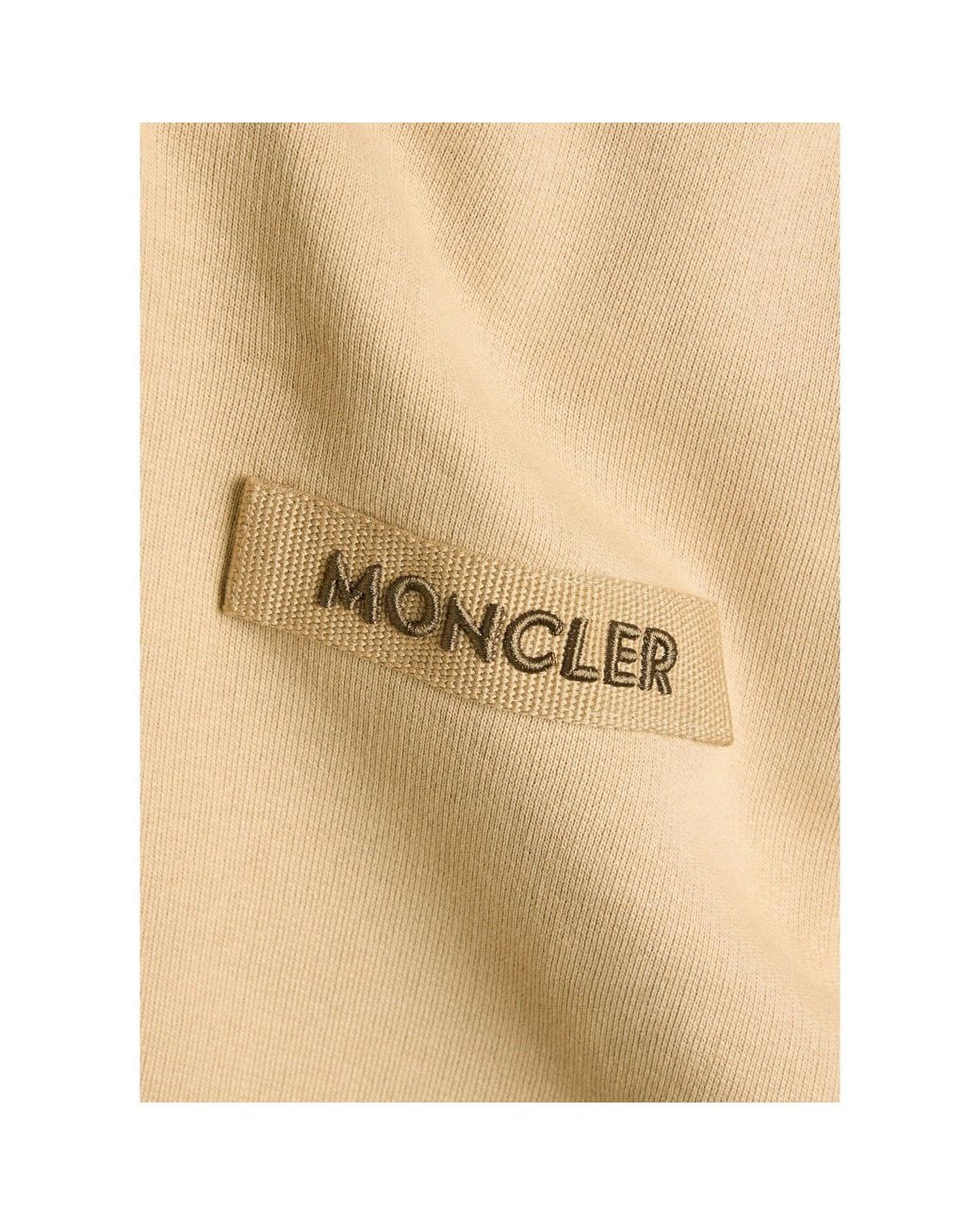 Moncler Natural A Simple Cotton Cardigan for men