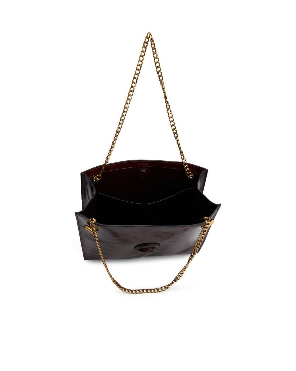 Versace Black Chain-Linked Shoulder Bag
