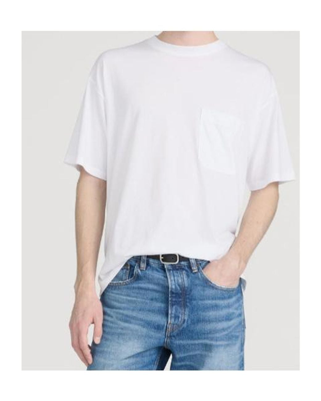 FRAME White Short-Sleeved T-Shirt for men