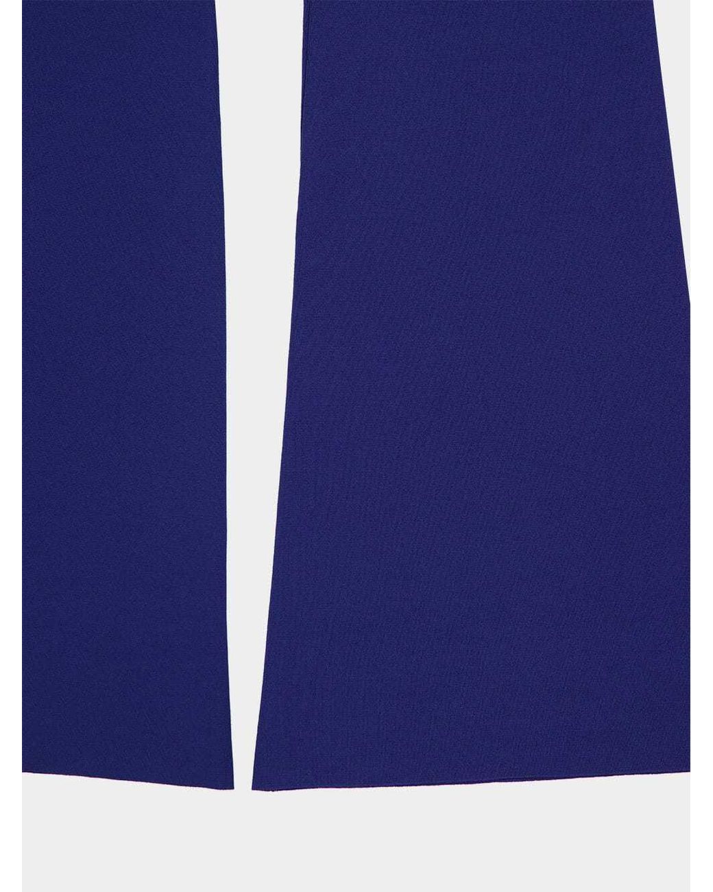 Stella McCartney Blue Flared Knitted Trousers