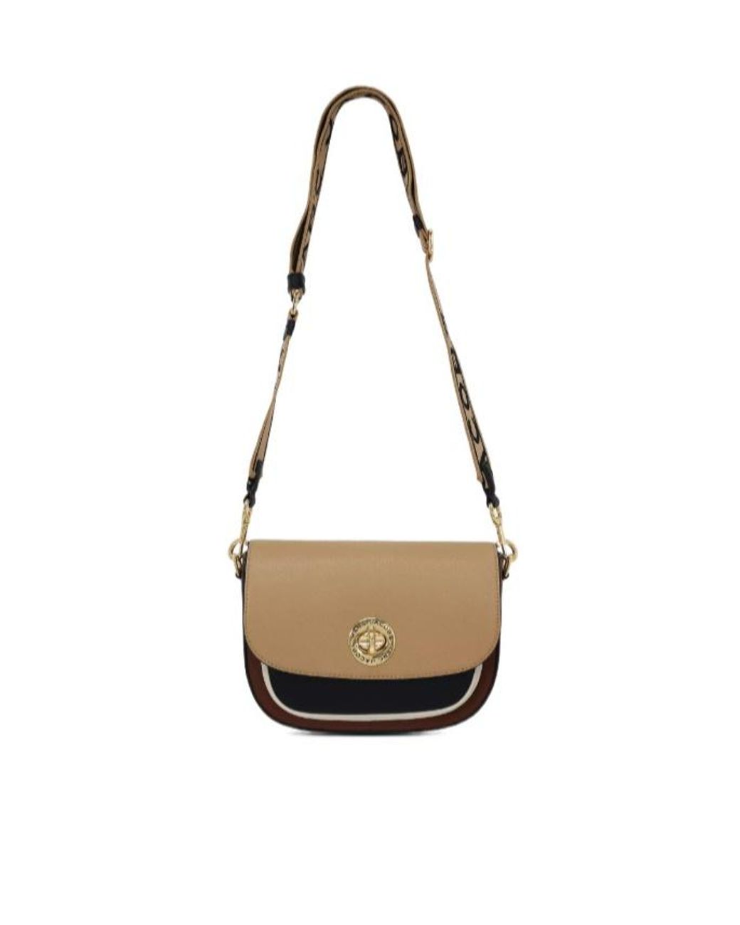 Marc Jacobs Black Logo-Strap Shoulder Bag