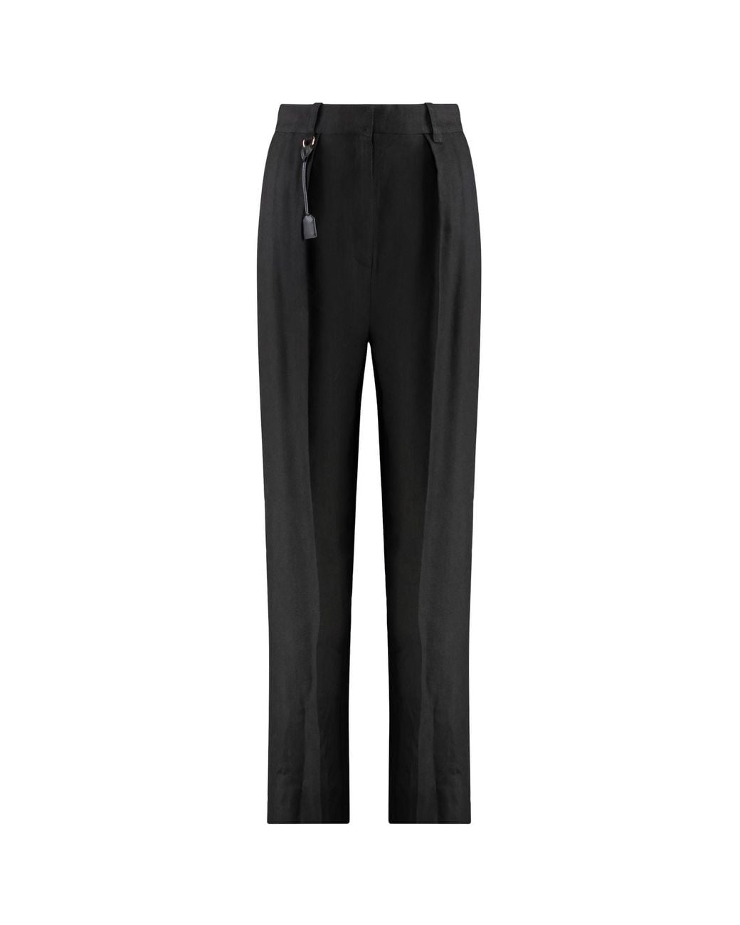 Elisabetta Franchi Black Darts Gabardine Trousers