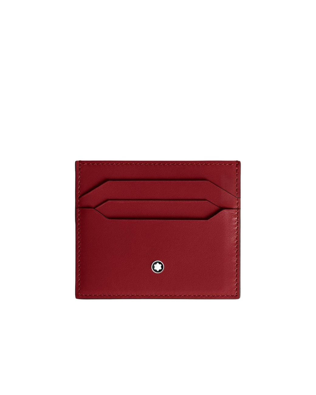 Montblanc Red Logo Embossed Card Holder for men