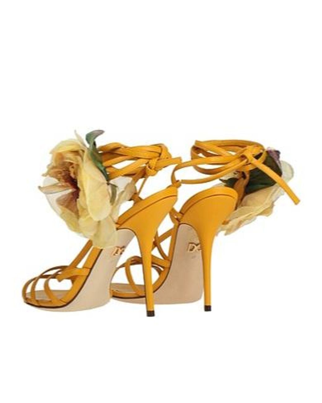 Dolce & Gabbana Metallic Leather Sandals