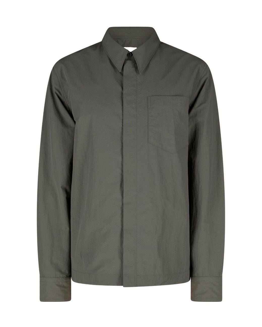Dries Van Noten Green Long-Sleeved Shirt for men
