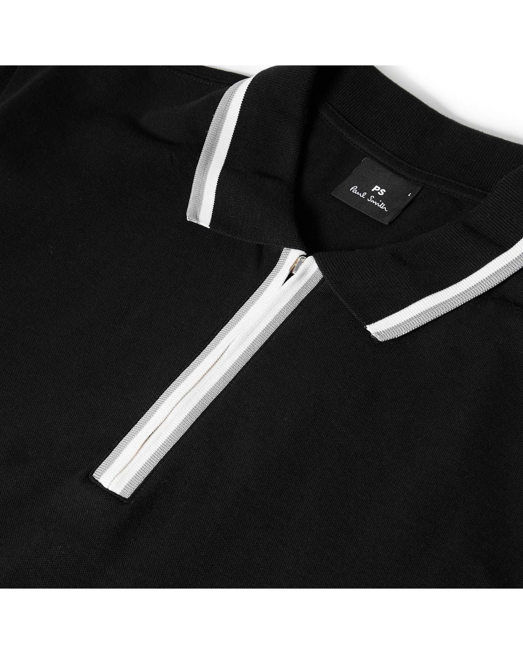 Paul Smith Black Shortsleeve Polo for men