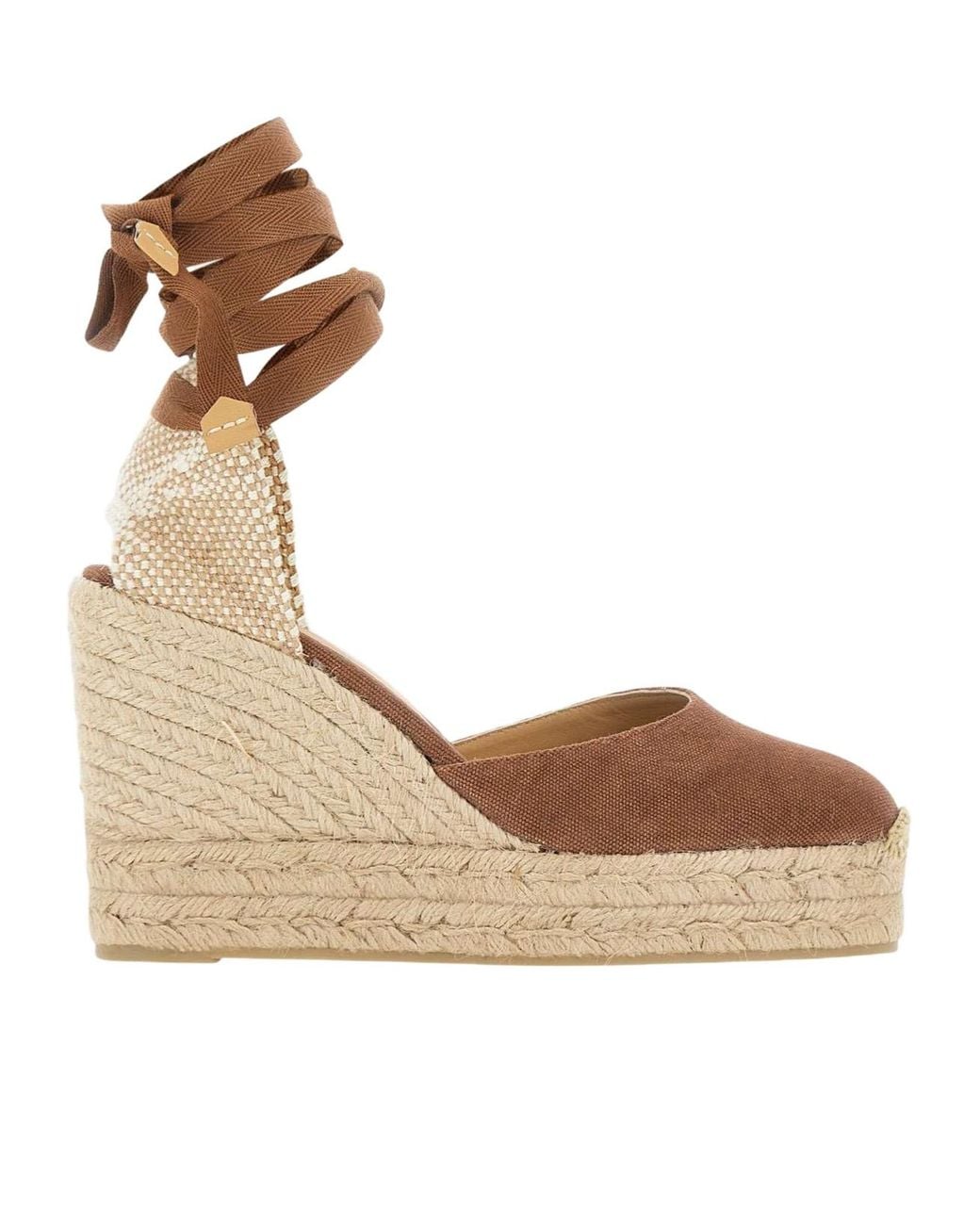 Castaner Natural Castañer Carina Ankle Strap Wedge Espadrilles