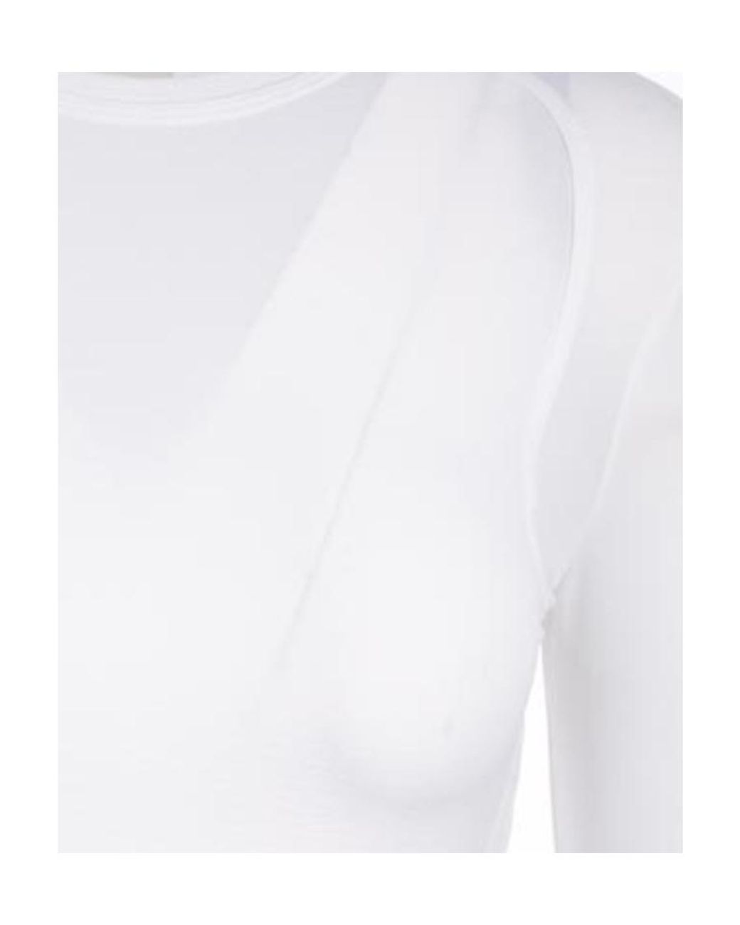 Givenchy White Long-Sleeved Crewneck Top