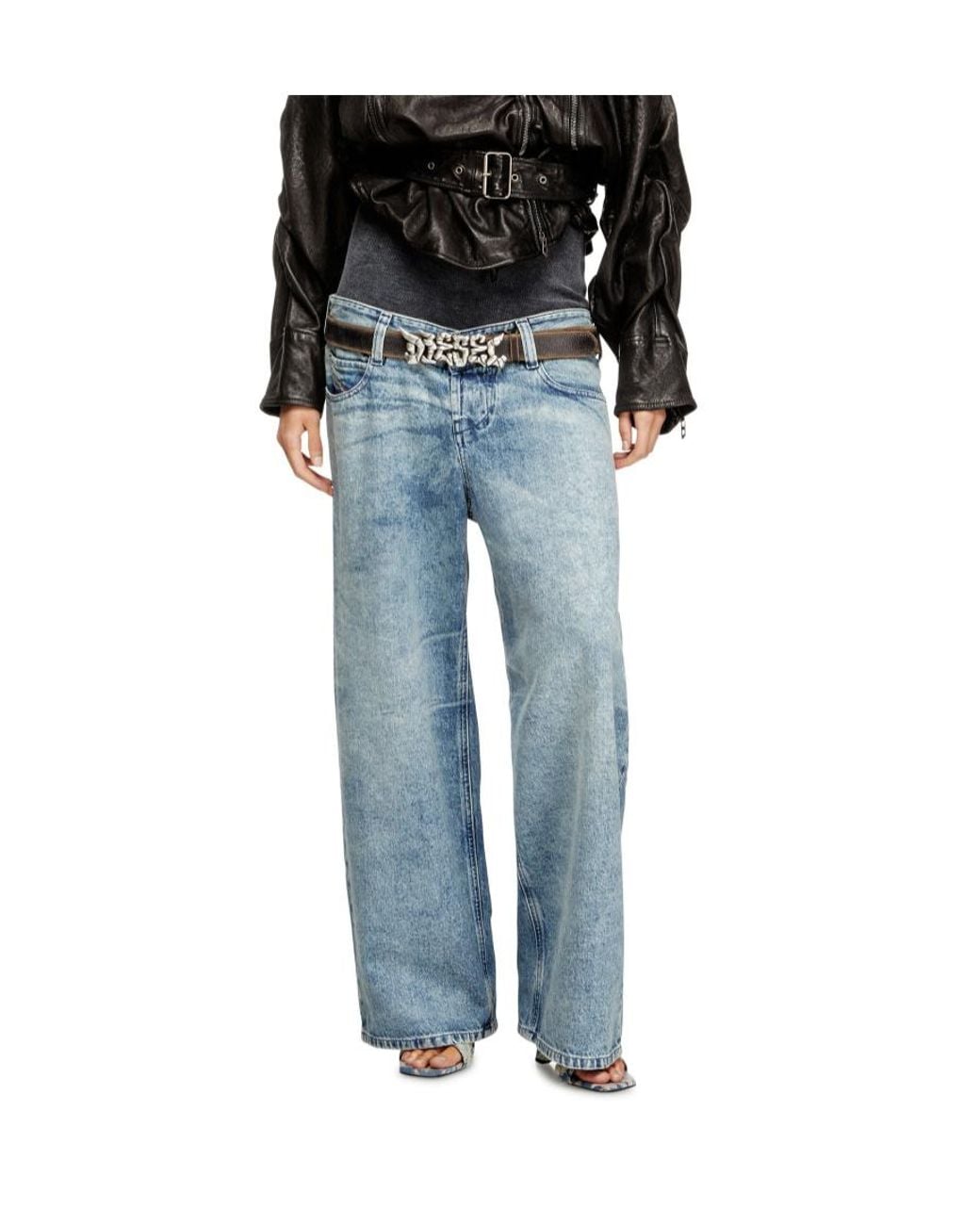 DIESEL Blue D-Eni Relaxed Jeans