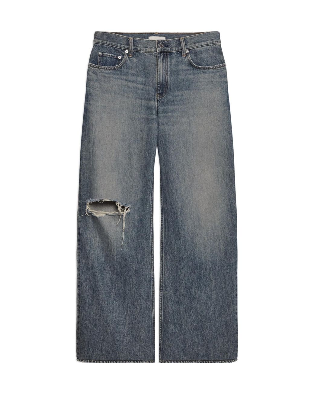 Helmut Lang Blue Ripped Jeans