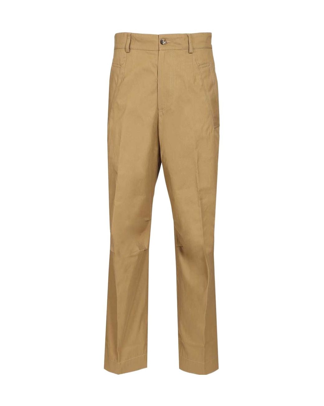 Dries Van Noten Natural Straight Leg Pants for men