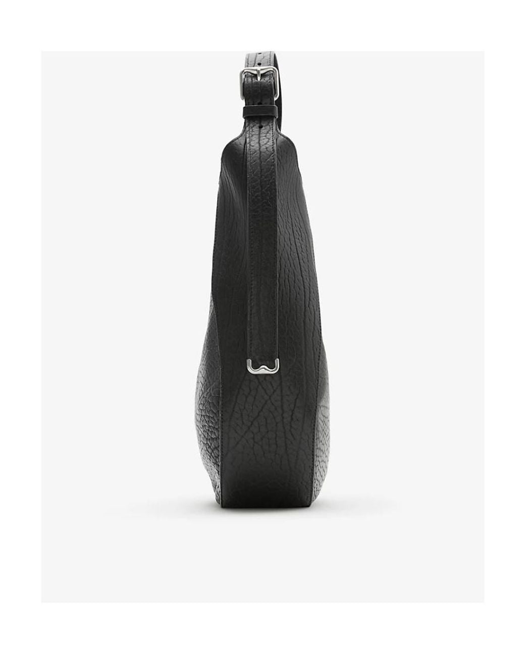 Burberry Black Medium Chess Leather Shoulder Bag