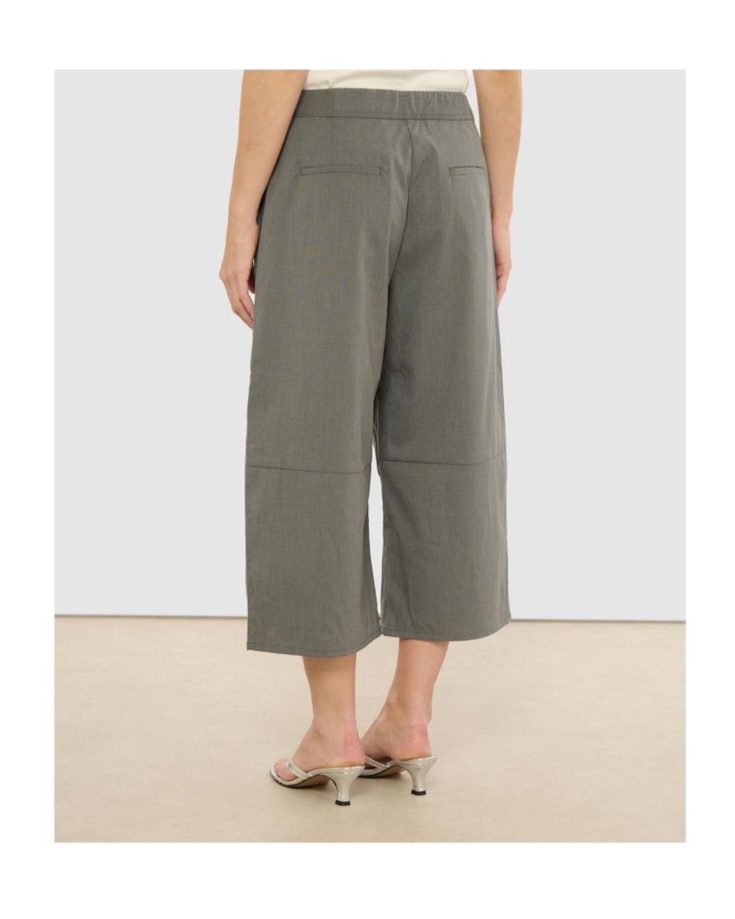 Samsøe & Samsøe Gray Wide-Leg Shorts