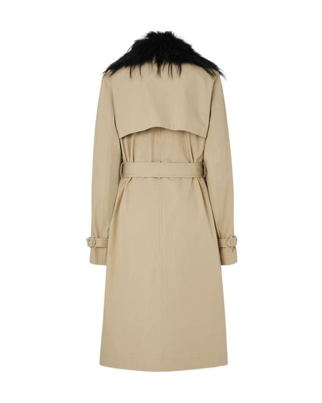 Fendi Natural Cotton Trench Coat