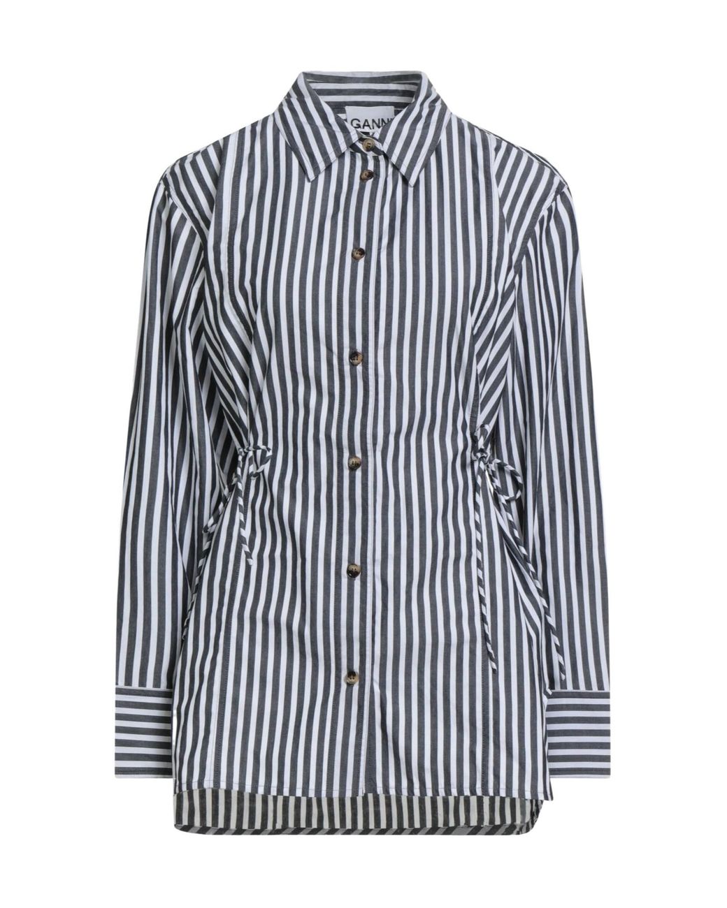 Ganni Blue Shirt Organic Cotton