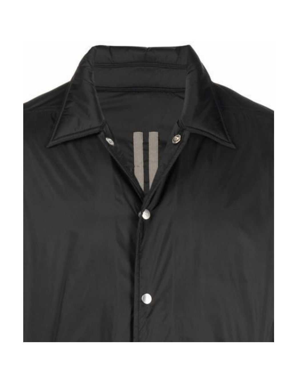 Rick Owens Black Padded Collared Jacket for men