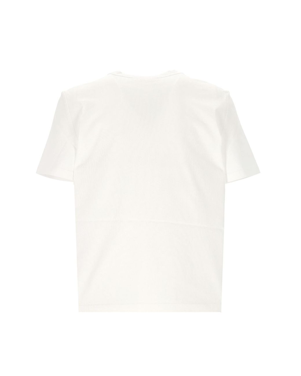 Tory Burch White Graphic Printed Crewneck T-Shirt
