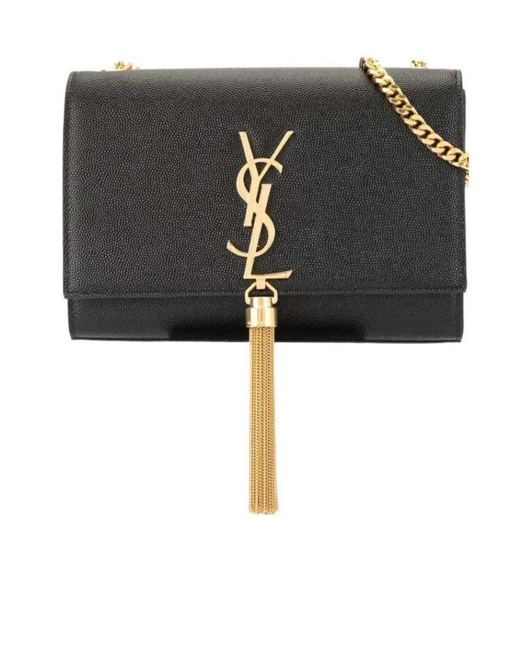 Saint Laurent Black Kate Small Shoulder Bag