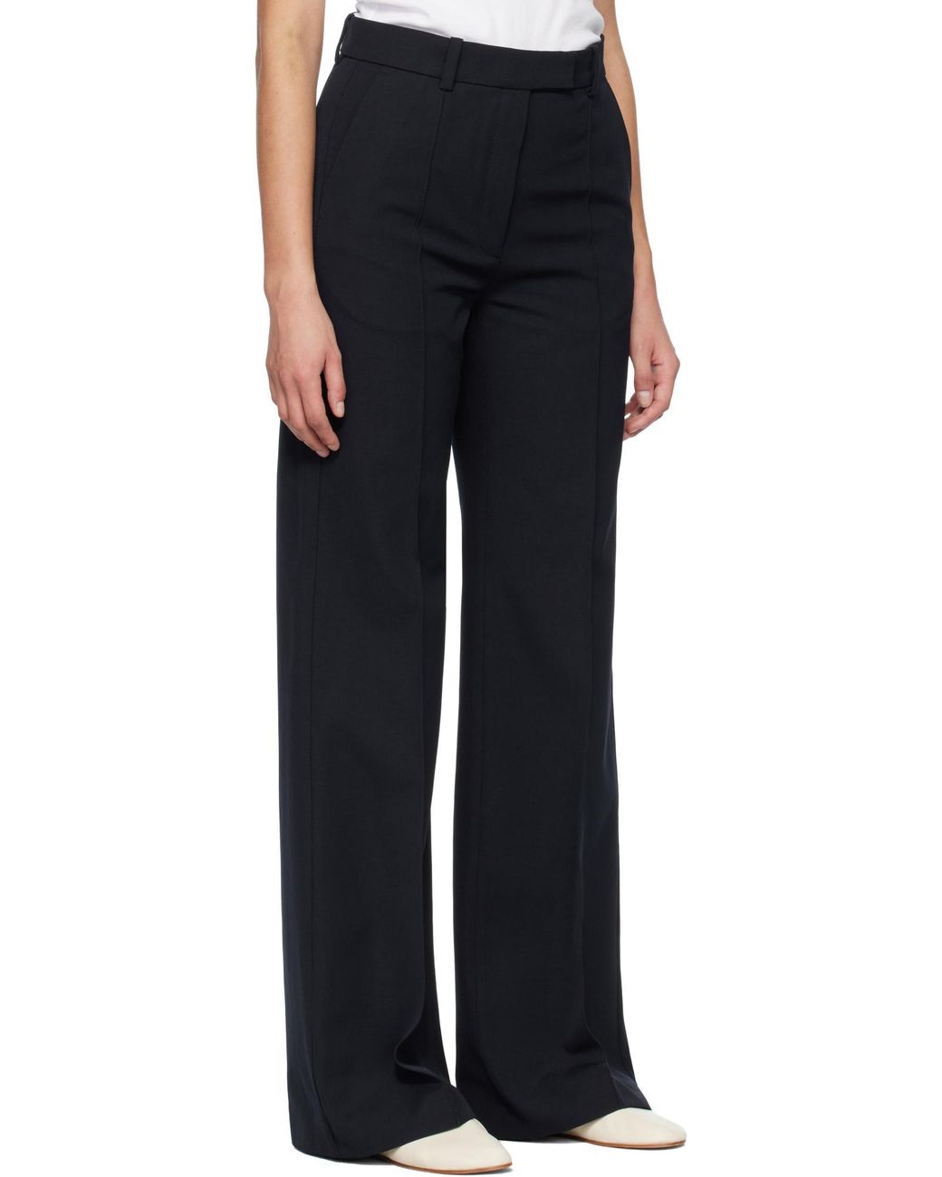 A.P.C. Blue Straight-Leg Tailored Pants