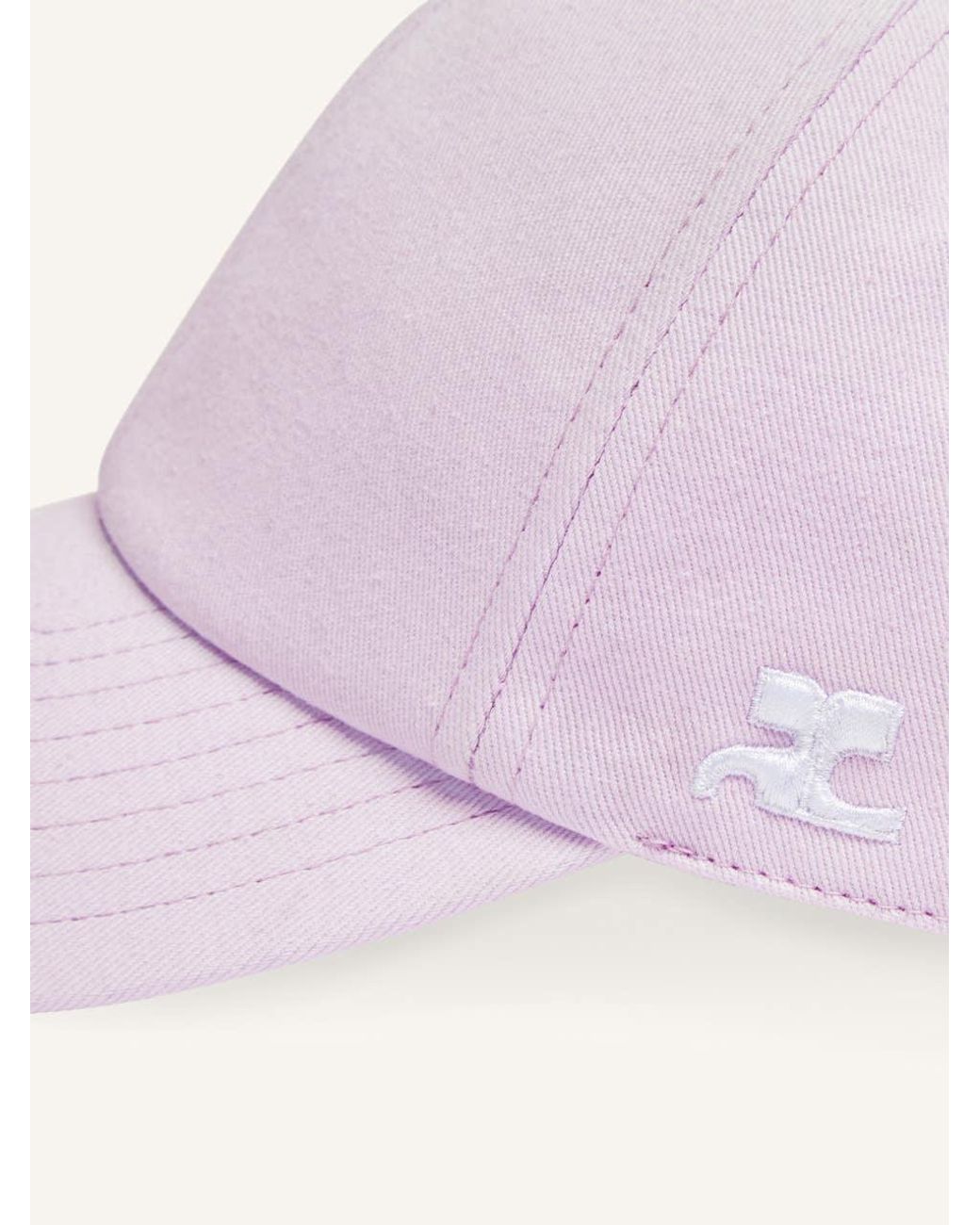 Courreges Purple Cotton Baseball Cap