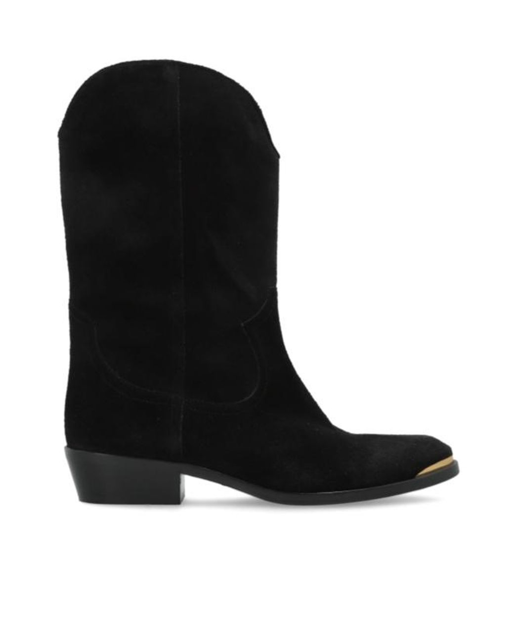 Isabel Marant Black Block-Heel Cowboy Boots
