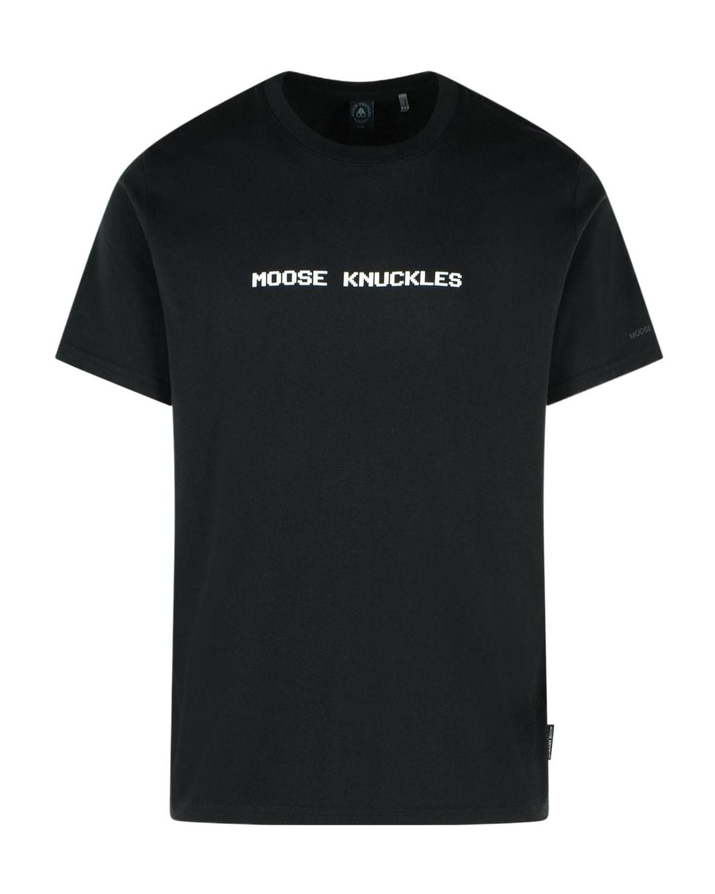 Moose Knuckles Black Cotton T-Shirt for men