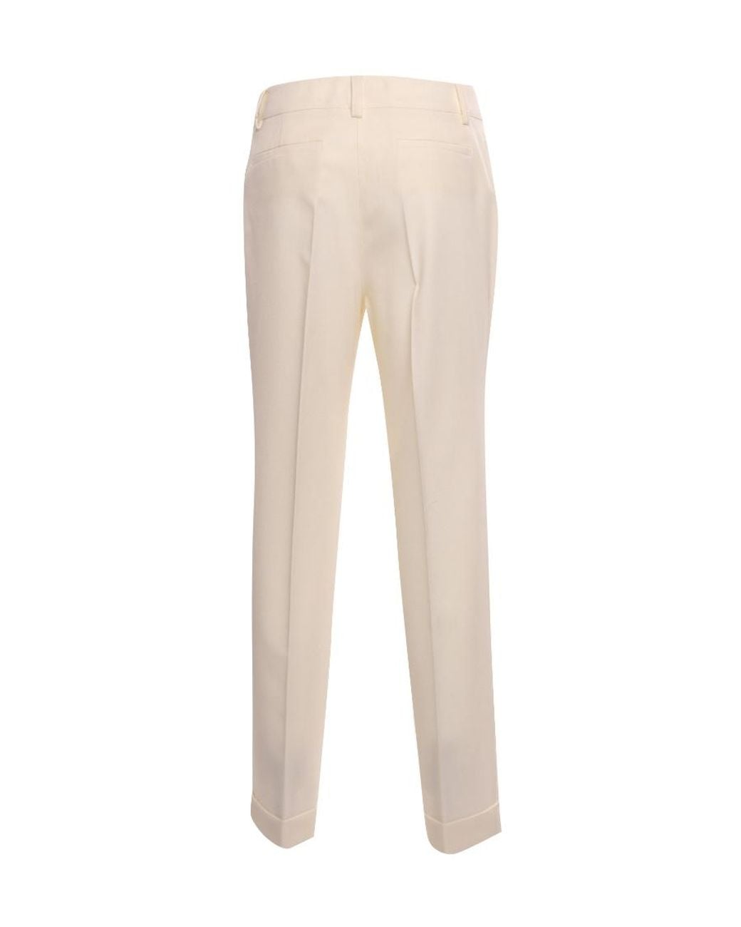P.A.R.O.S.H. Natural Mid-Rise Cropped Trousers