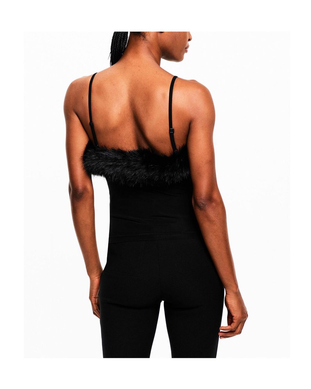 Balenciaga Black Slim-Fit Camisole Crop Top