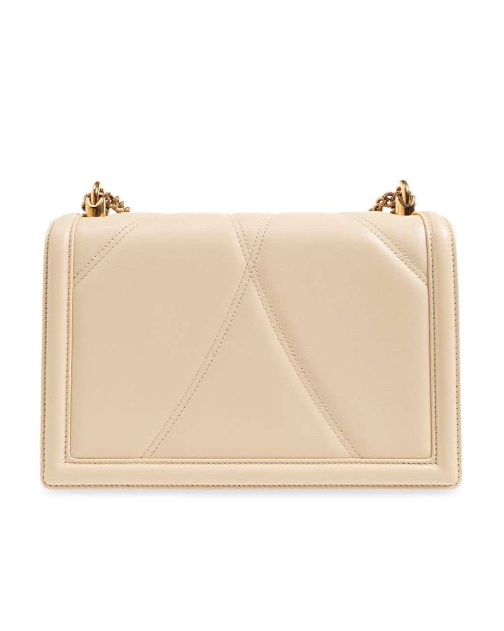 Dolce & Gabbana Natural Large Devotion Shoulder Bag