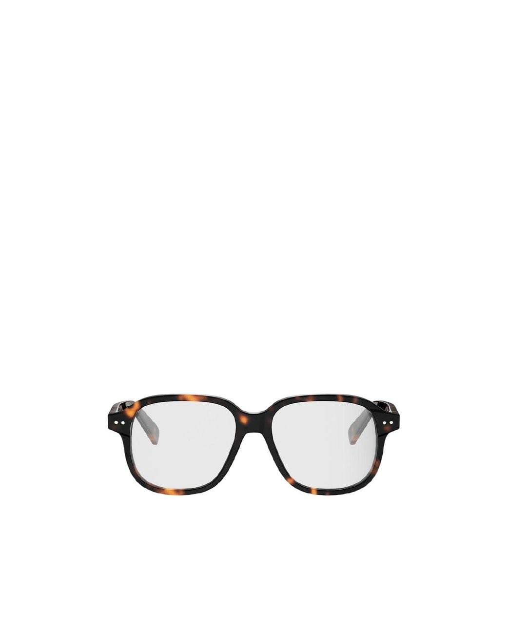Céline White Full-Rimmed Plano Lenses for men