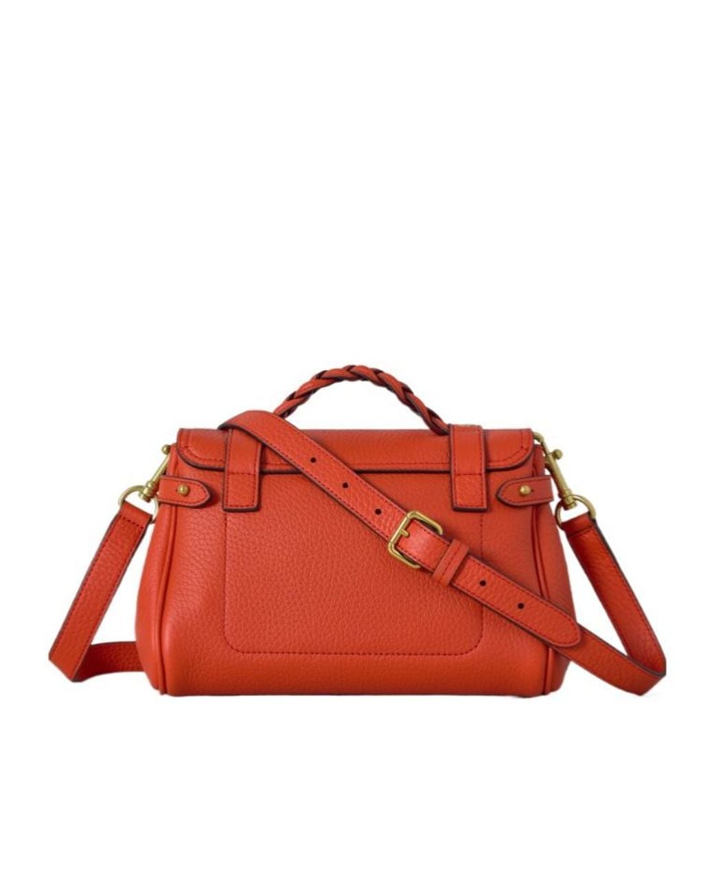 Mulberry Red Alexa Buckled Mini Crossbody Bag