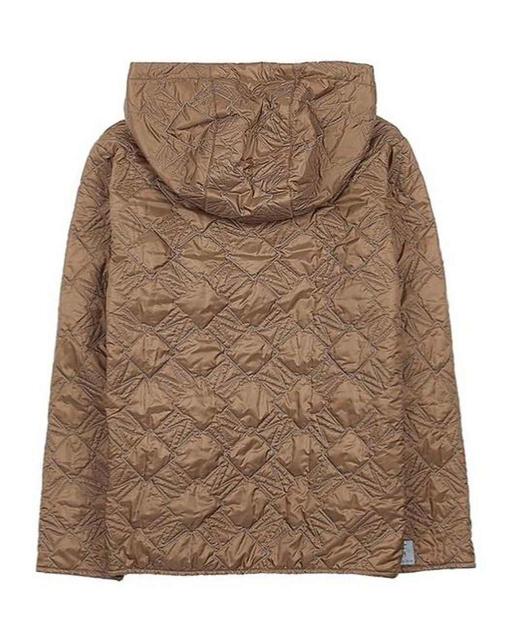 Max Mara Brown Hooded Padded Jacket