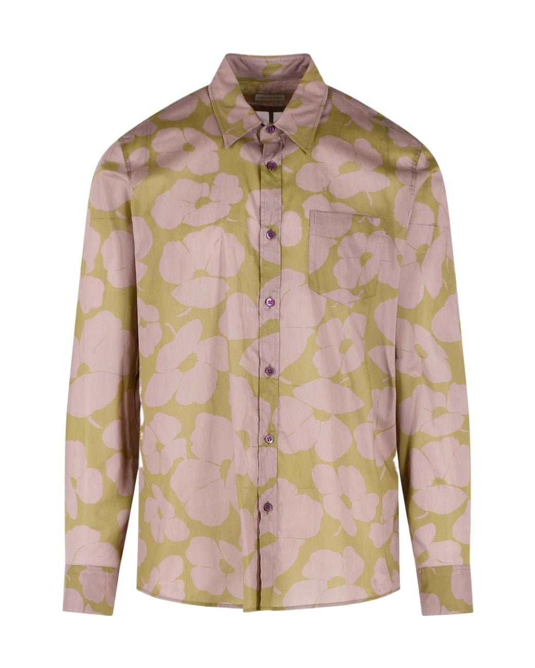 Dries Van Noten Brown Corbino Shirt for men