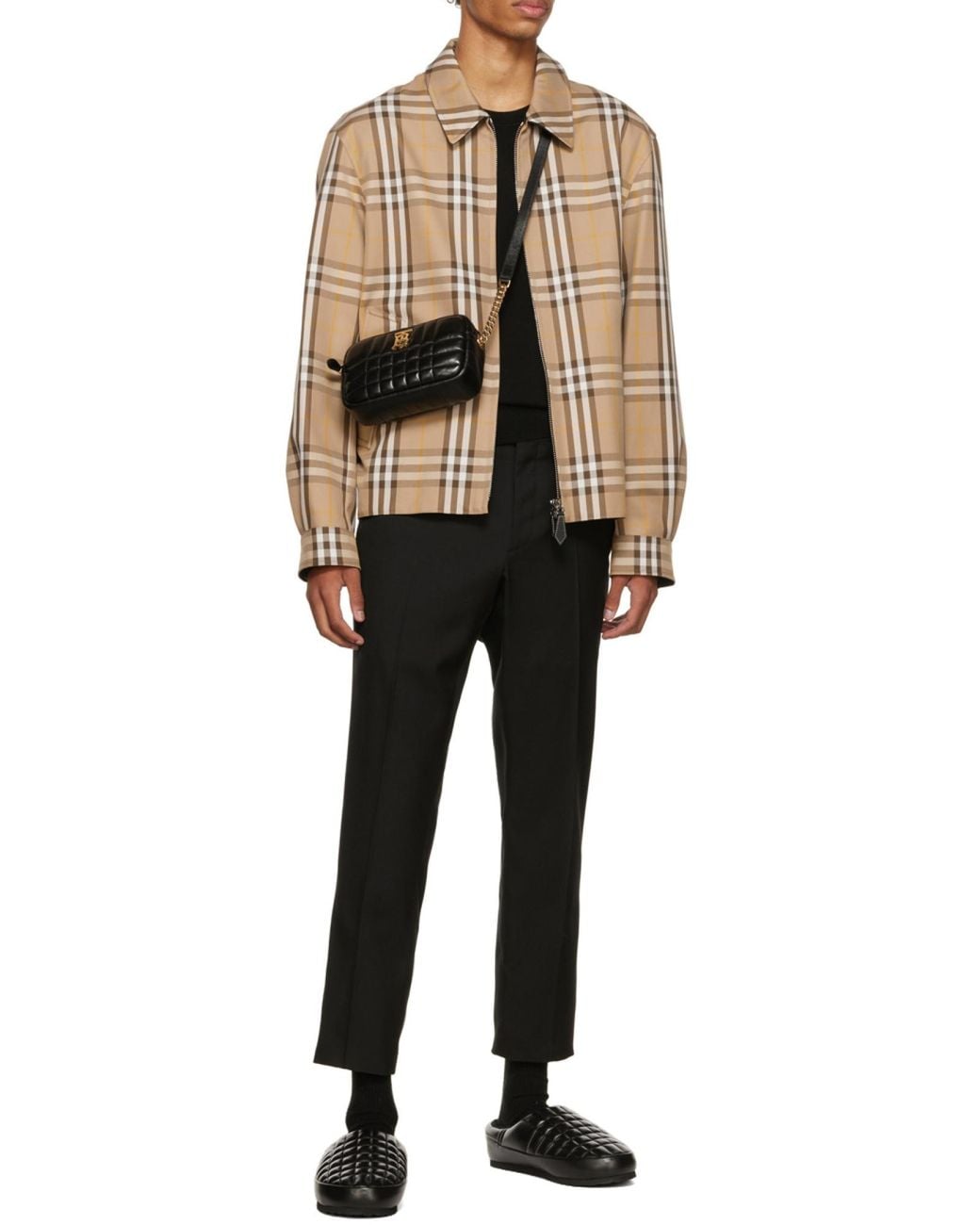 Burberry Brown Reversible Zip-Up Jacket for men