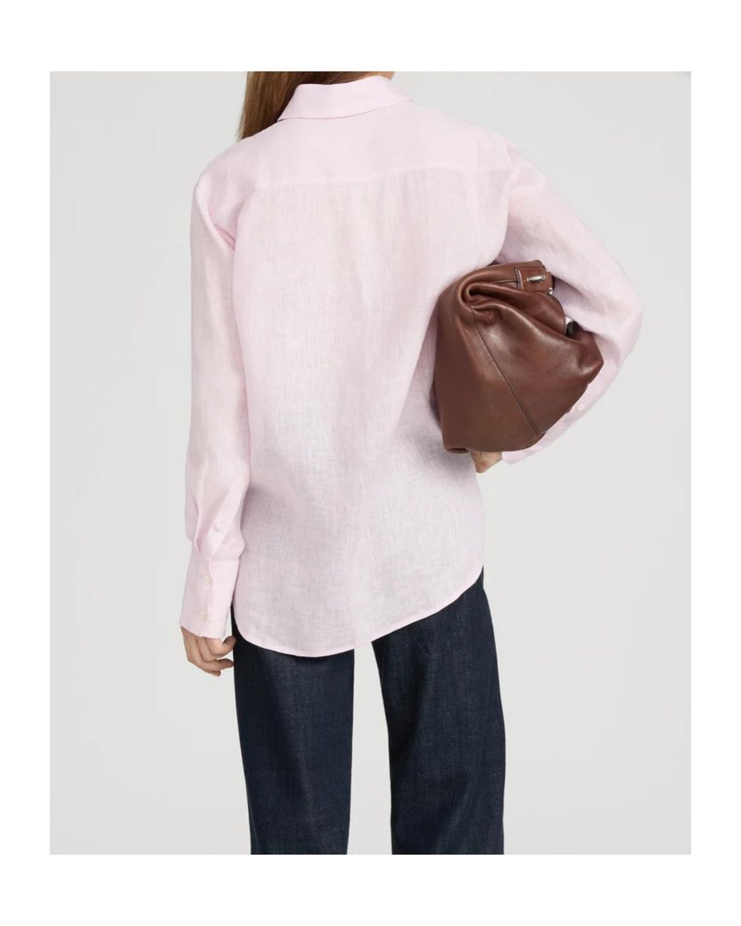 FRAME Pink The Linen Boy Shirt