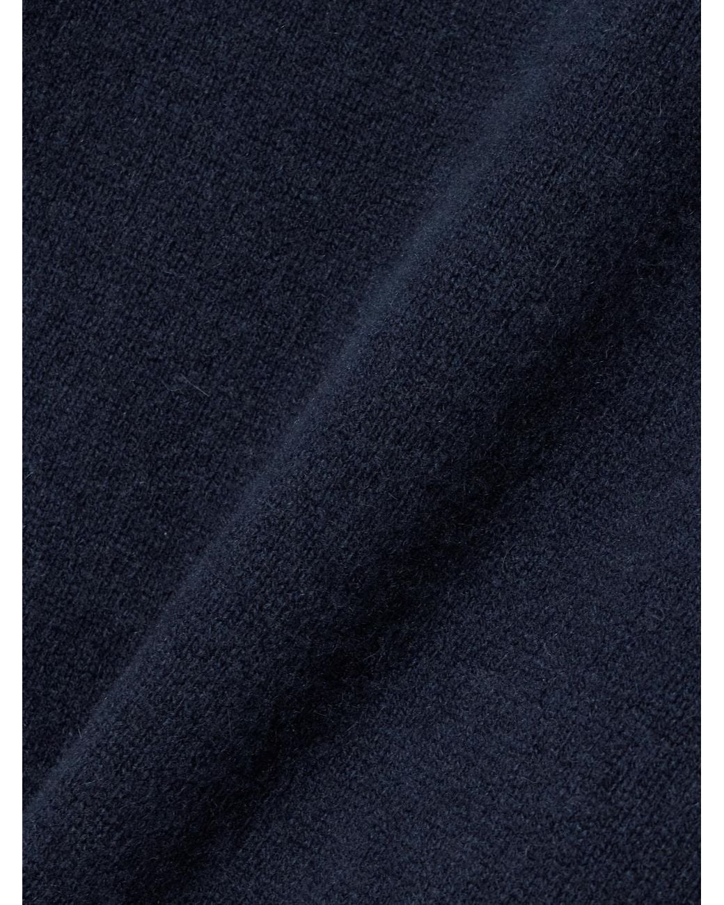 The Elder Statesman Blue Cashmere Turtleneck Sweater