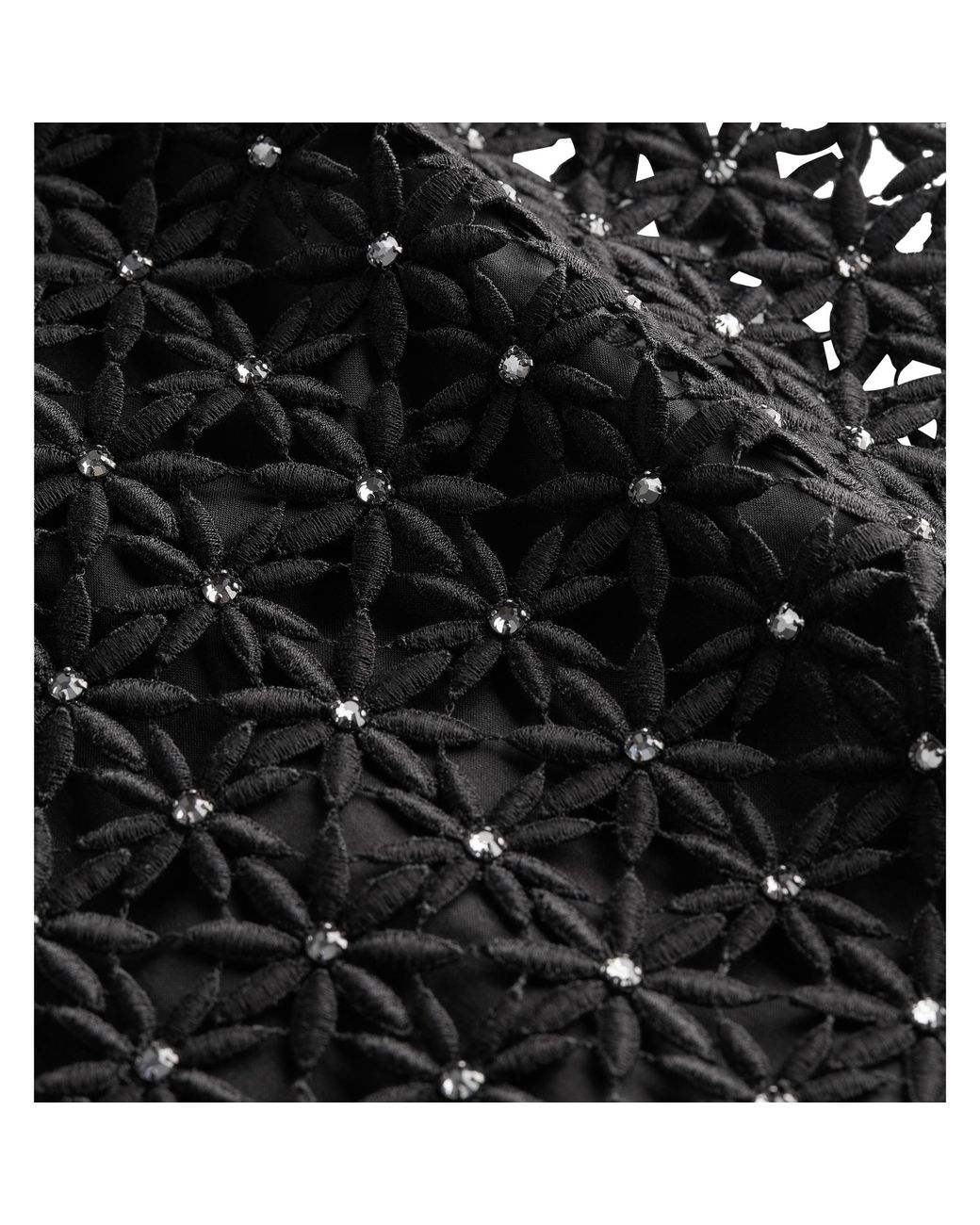 Dior Black Iviera Embroidered Long Dress