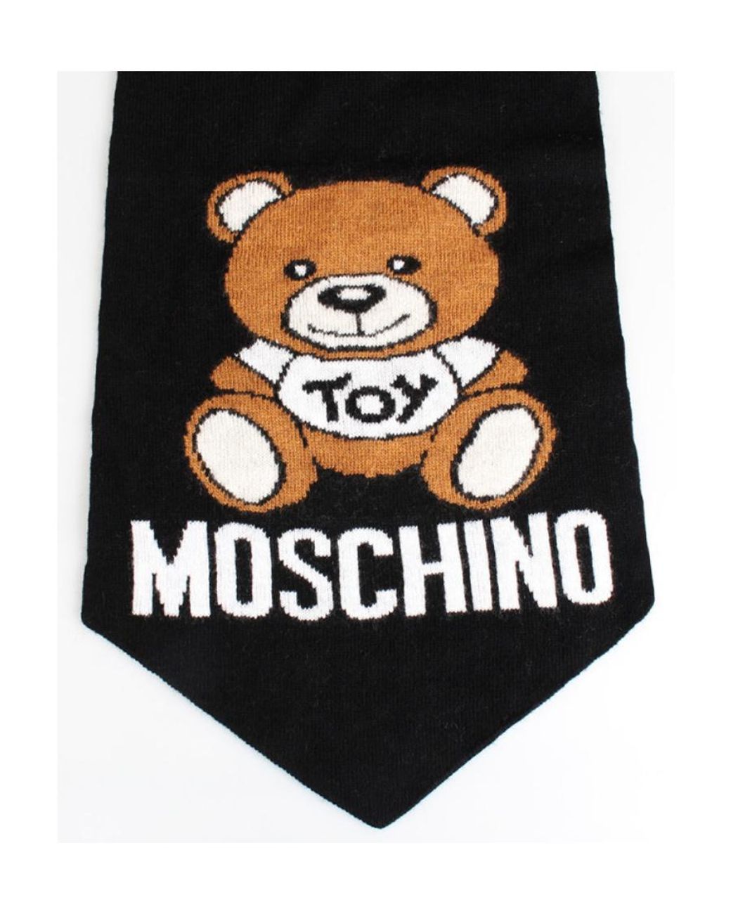 Moschino Black Logo Scarf for men