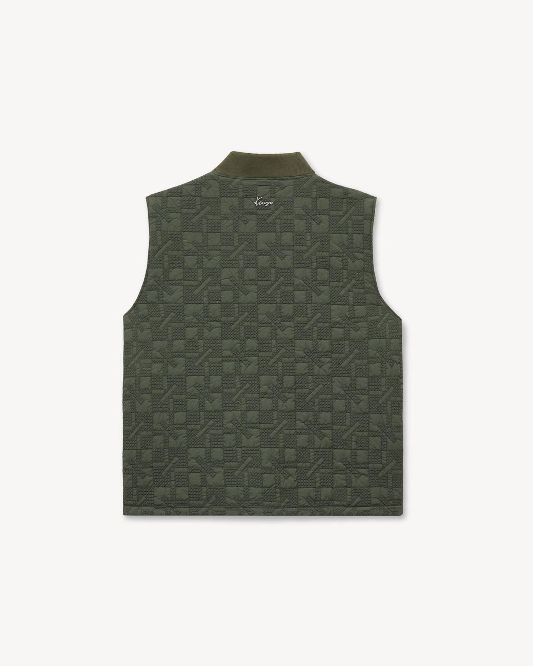 KENZO Green 'Gram' Quilted Gilet for men