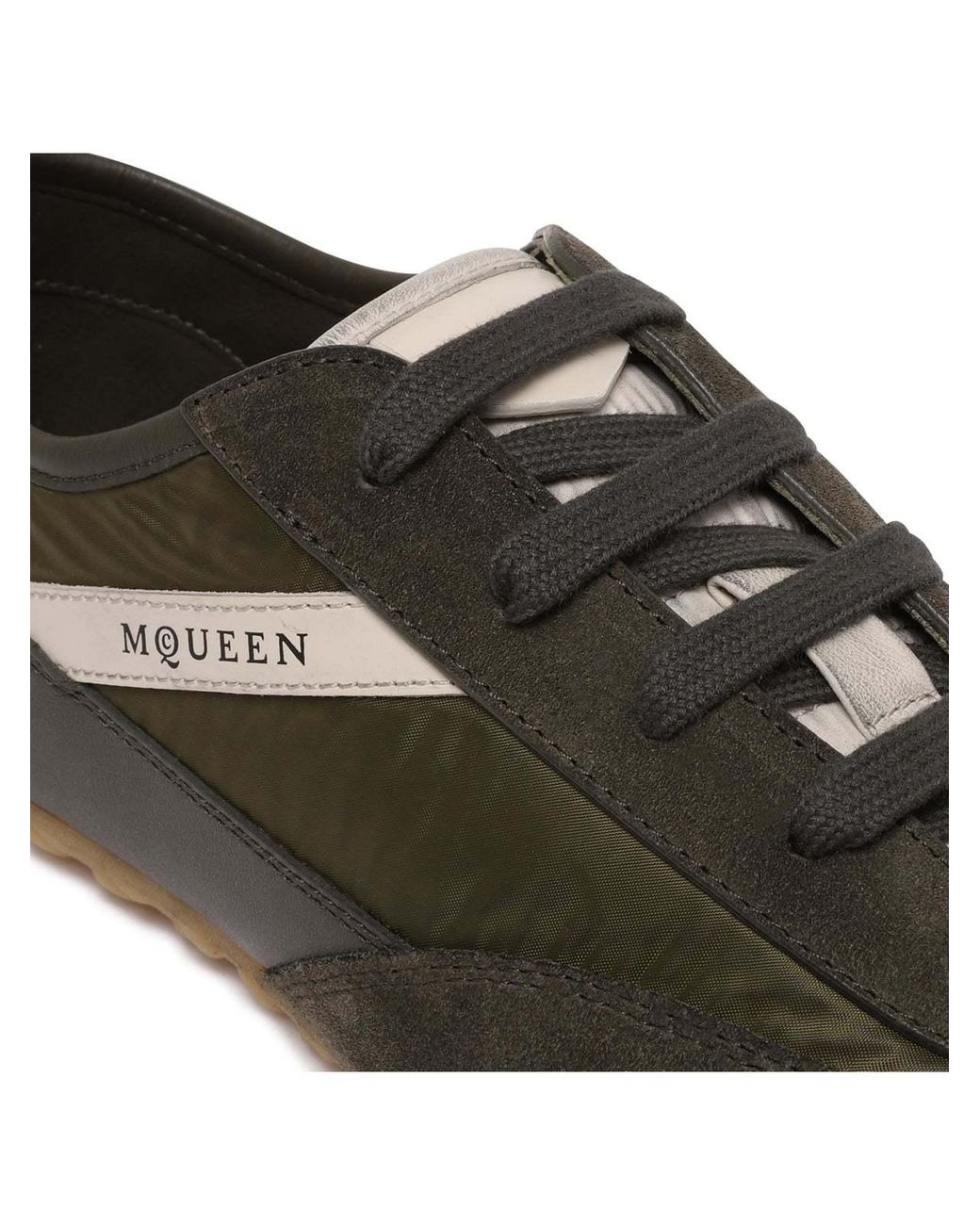 McQueen Brown Boxe Low-Top Sneakers for men
