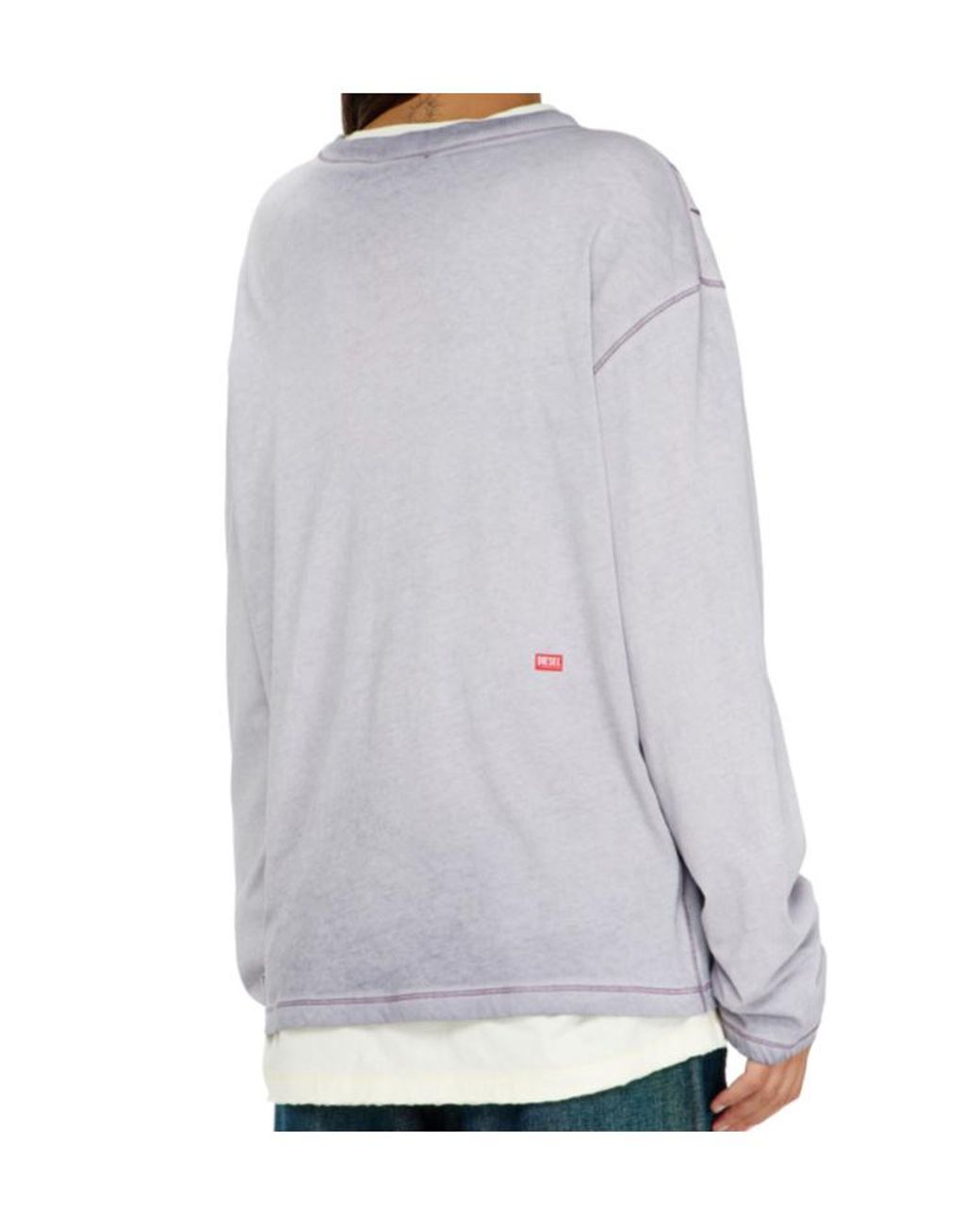 DIESEL Purple Thilary Long Sleeve Graphic T-Shirt