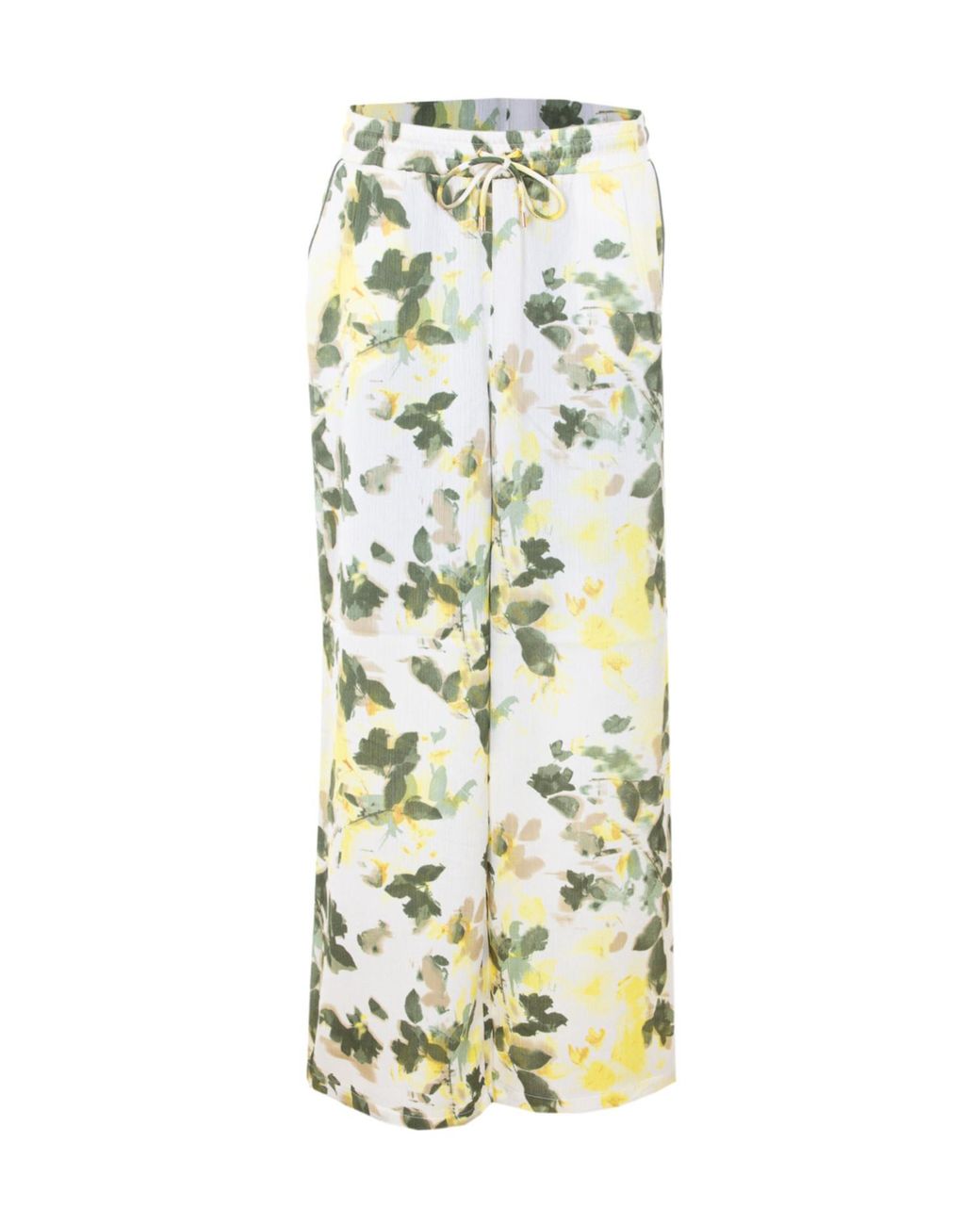 Liu Jo White Drawstring Wide Leg Trousers